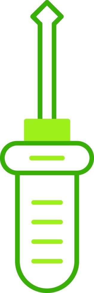Screwdriver Green Tone Icon vector