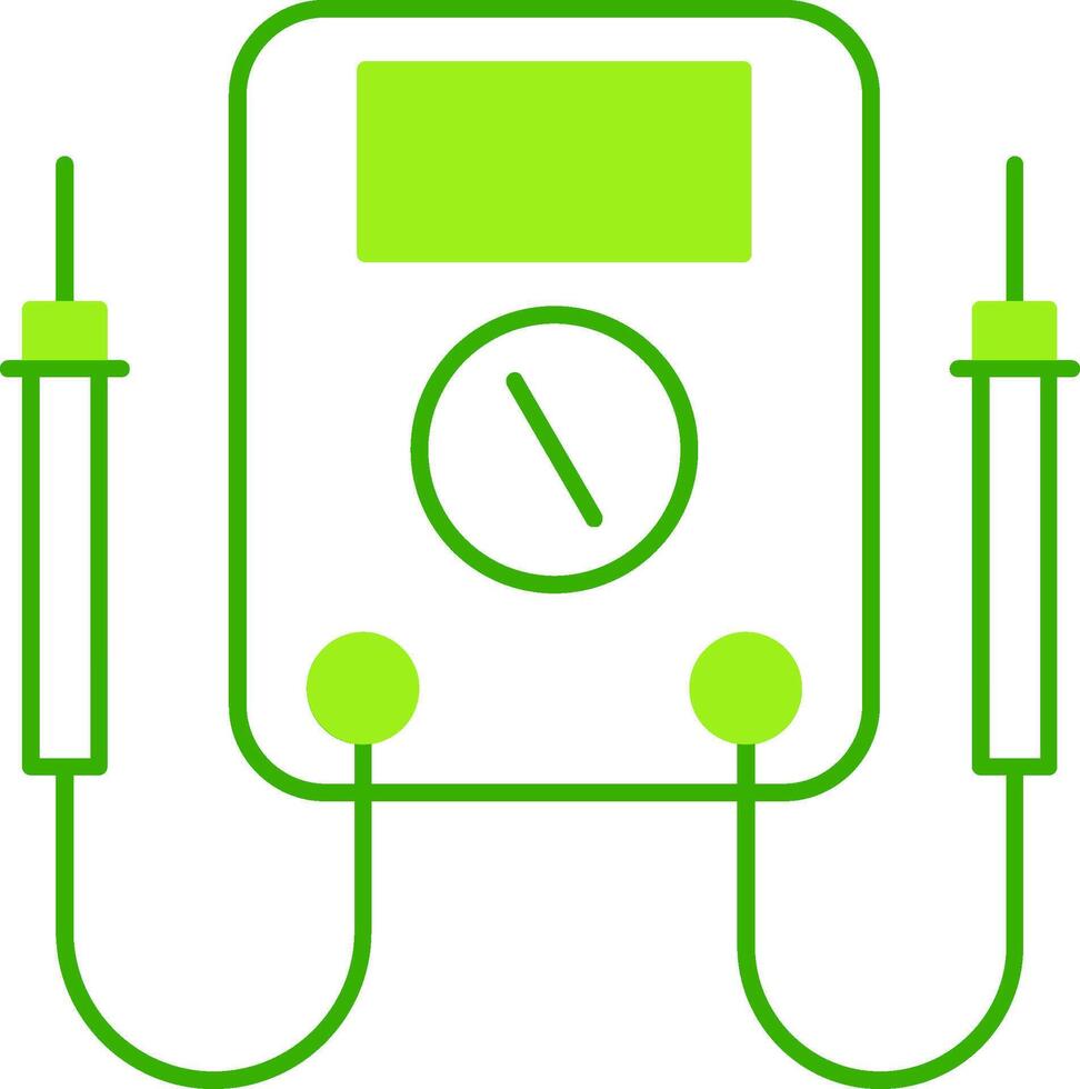 Multimeter Green Tone Icon vector