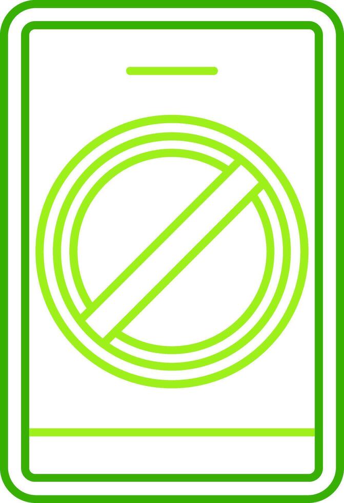 Block Contact Green Tone Icon vector