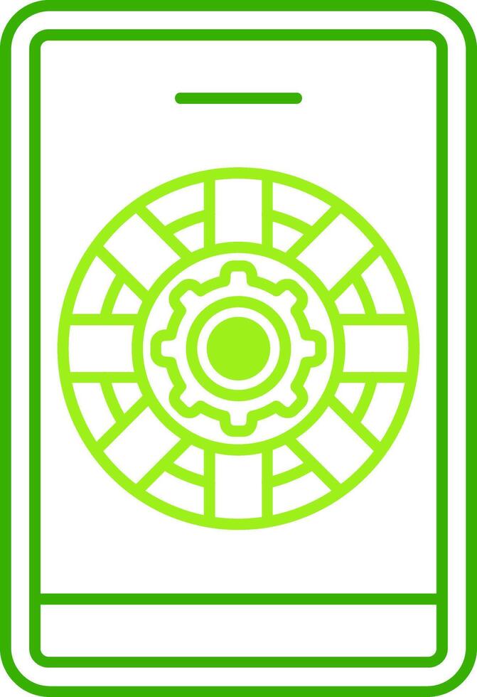 Phone Support Green Tone Icon vector
