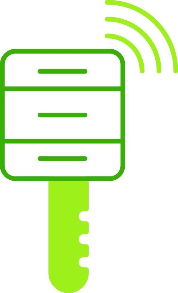 Smart Key Green Tone Icon vector