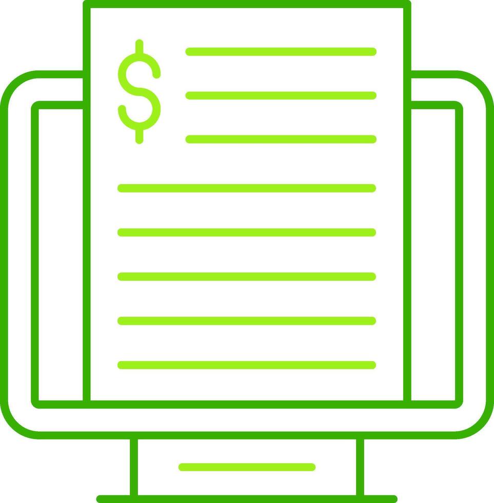 Accounting Green Tone Icon vector