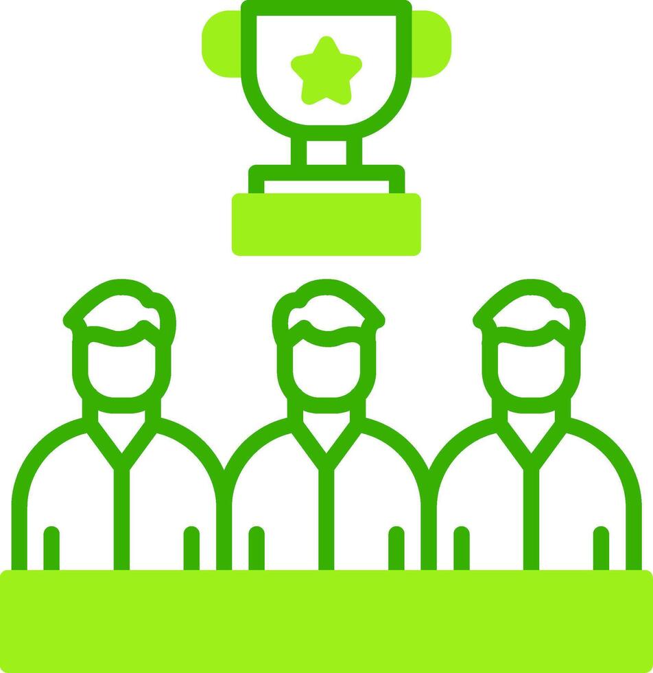 Celebrate Green Tone Icon vector