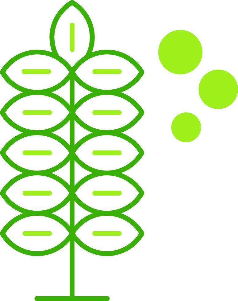Pollen Allergy Green Tone Icon vector