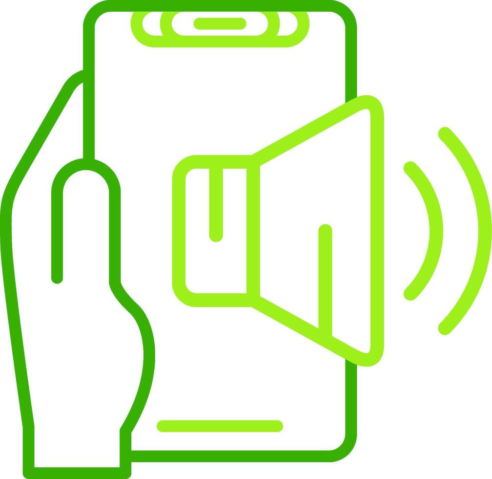 Volume Green Tone Icon vector