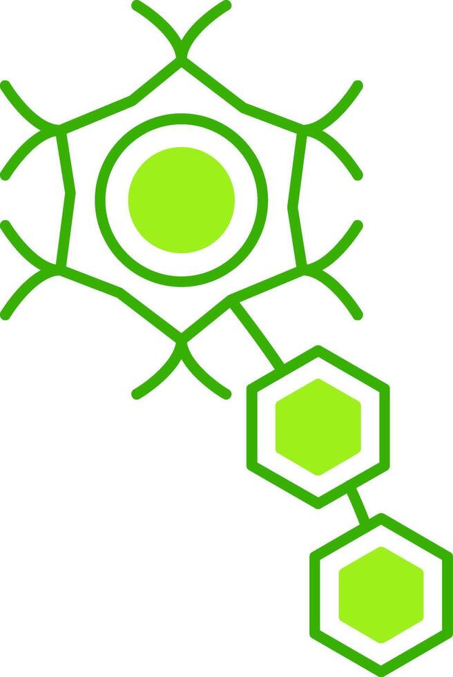 Neuron Green Tone Icon vector