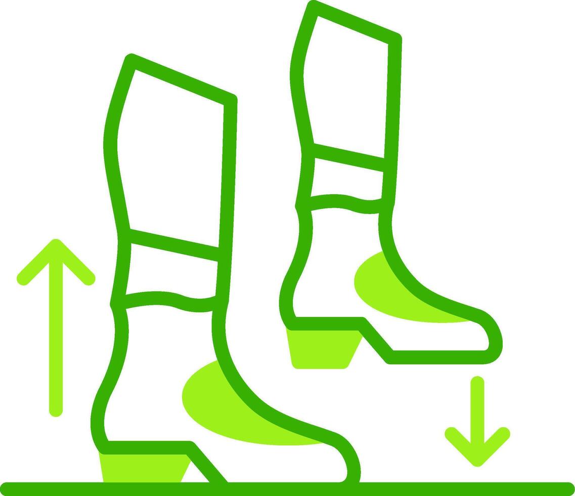 Step Green Tone Icon vector