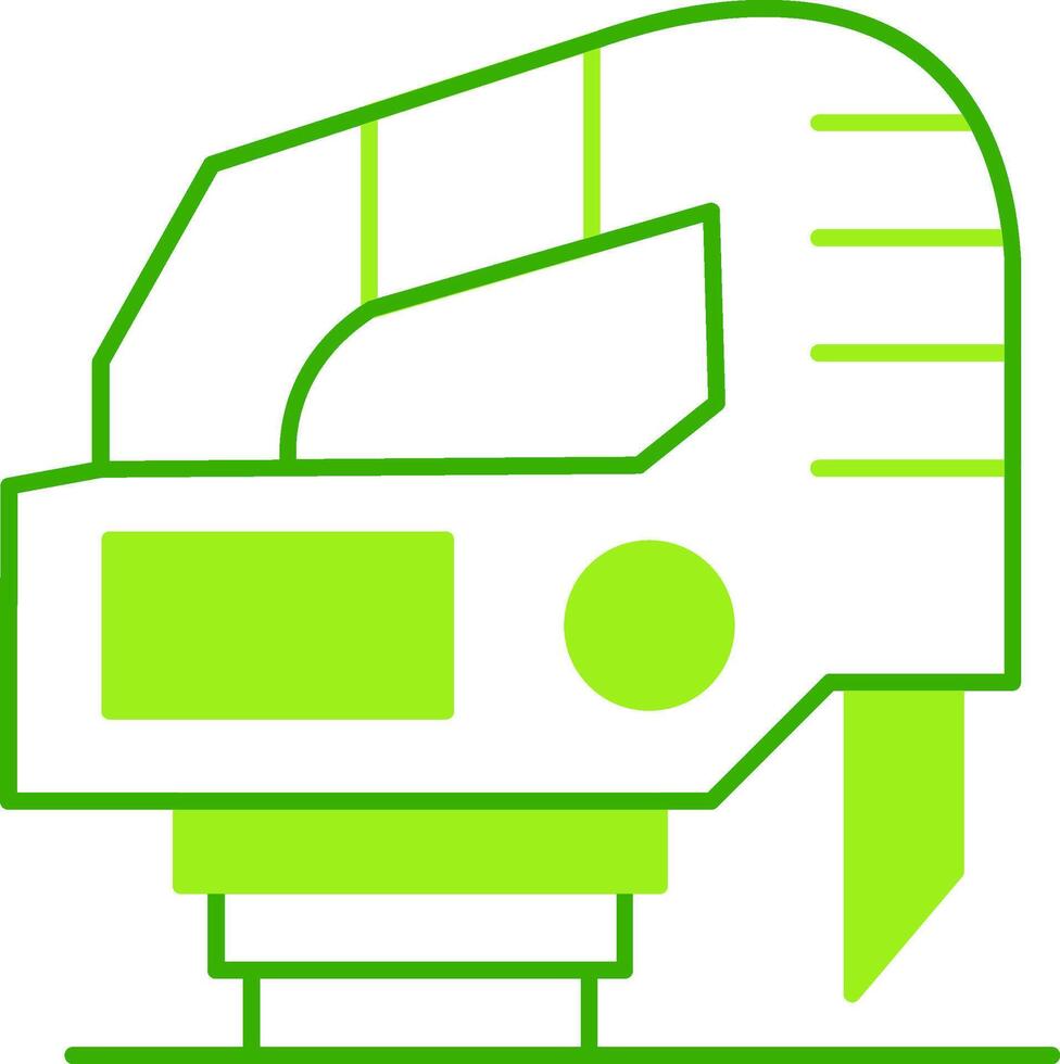 Jigsaw Green Tone Icon vector