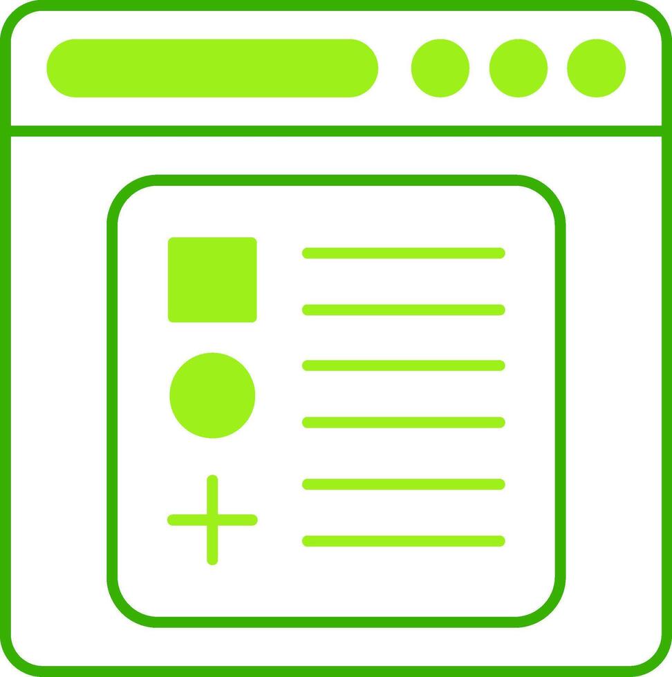 Components Green Tone Icon vector