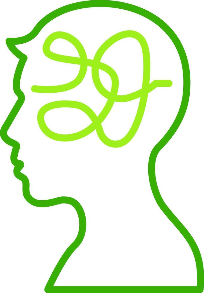 Confusion Green Tone Icon vector