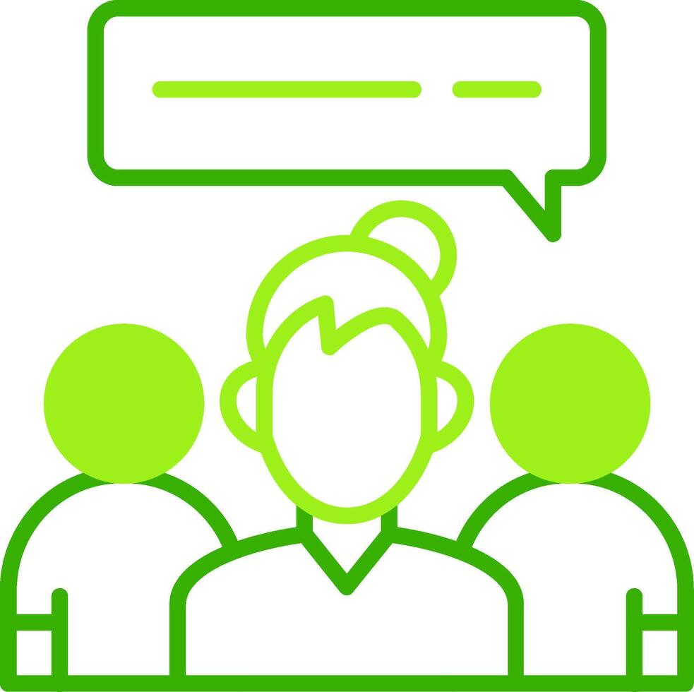 Mentor Green Tone Icon vector