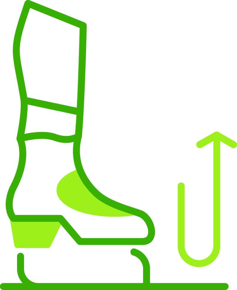Stomp Green Tone Icon vector