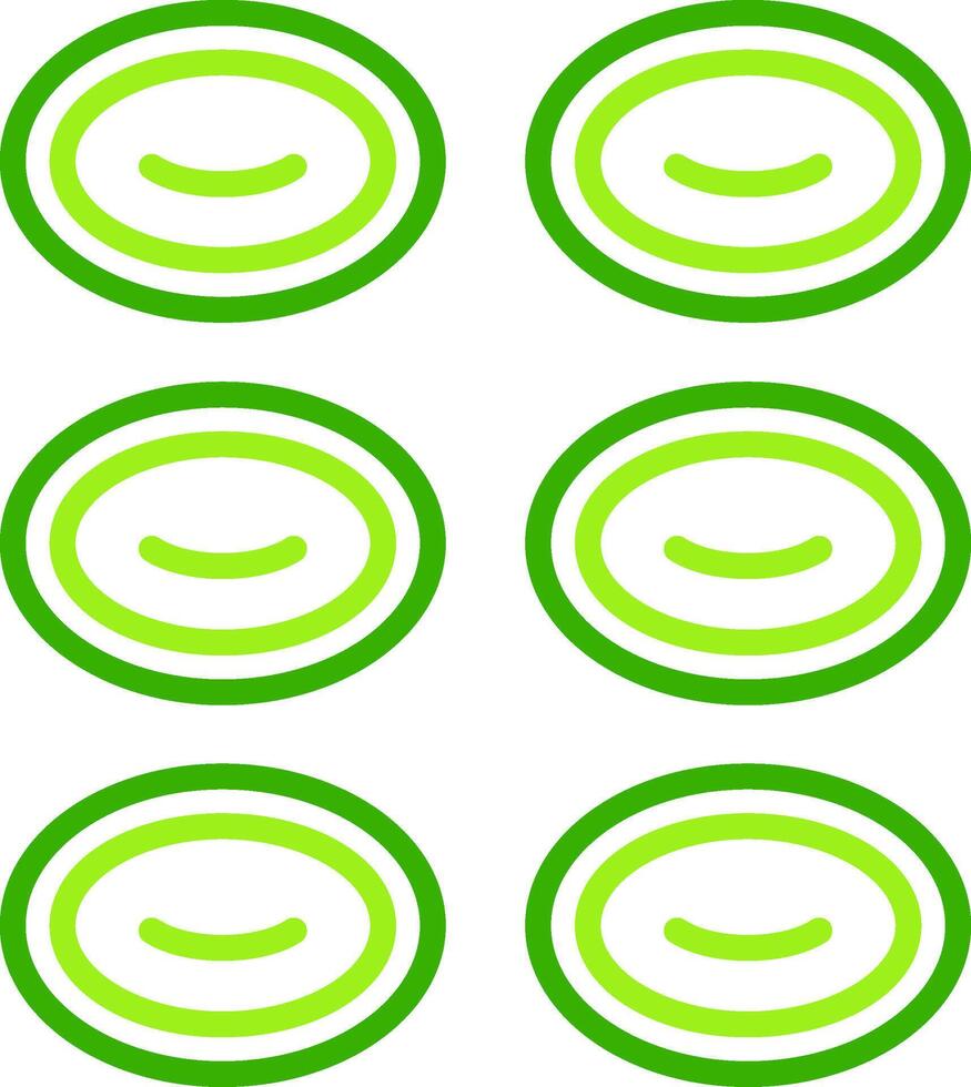 Red Blood Cells Green Tone Icon vector