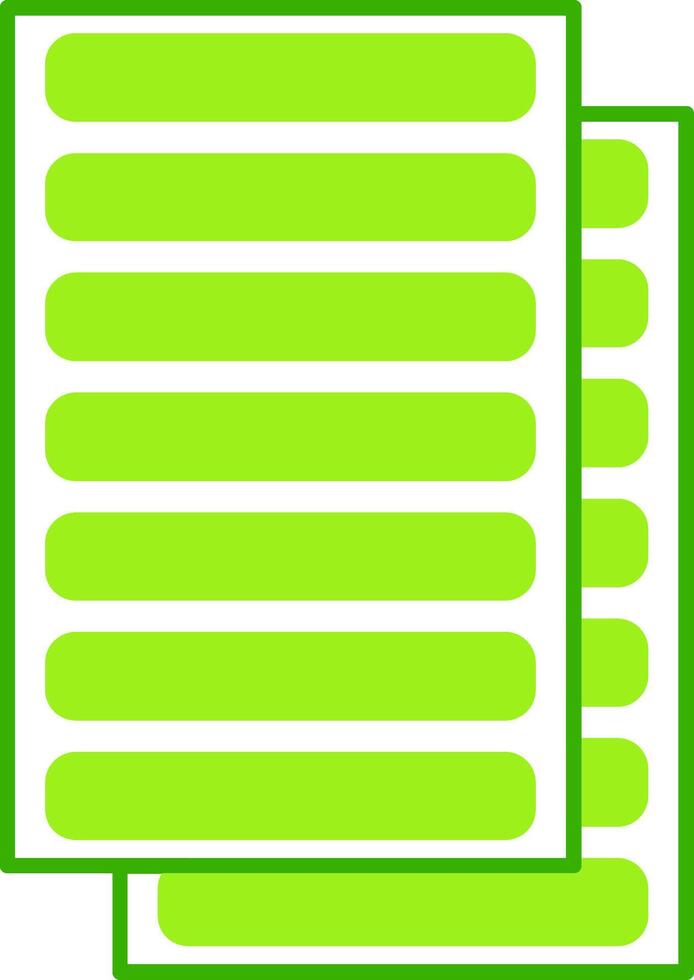 Daily Ledger Green Tone Icon vector