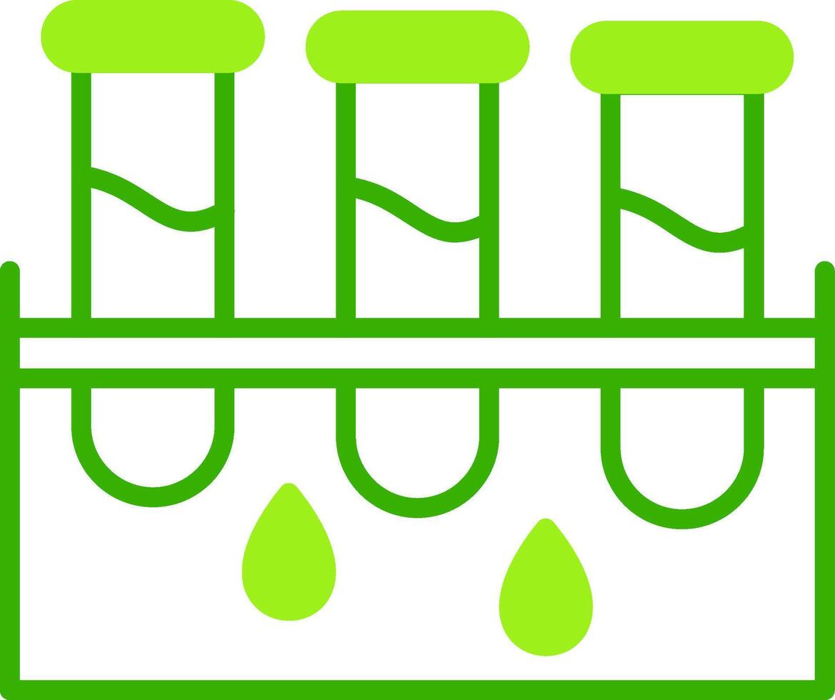 Blood Test Green Tone Icon vector