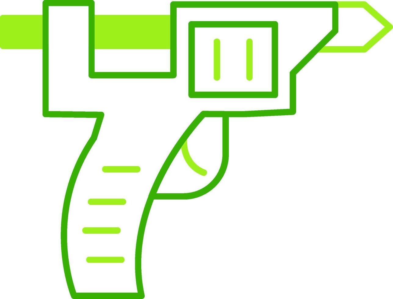 Glue Gun Green Tone Icon vector