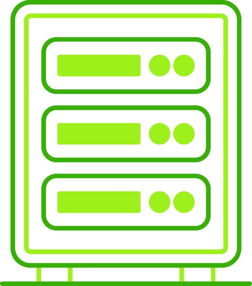 Server Green Tone Icon vector