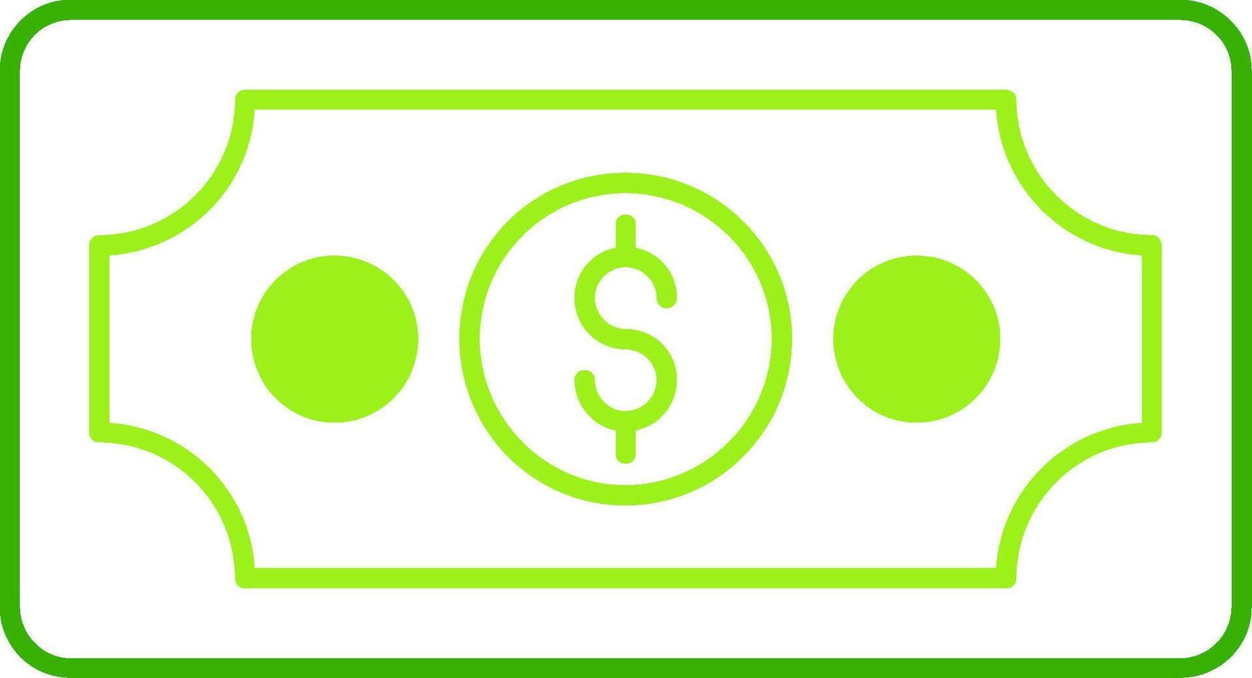 Money Green Tone Icon vector