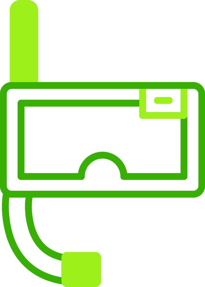 Diving Green Tone Icon vector