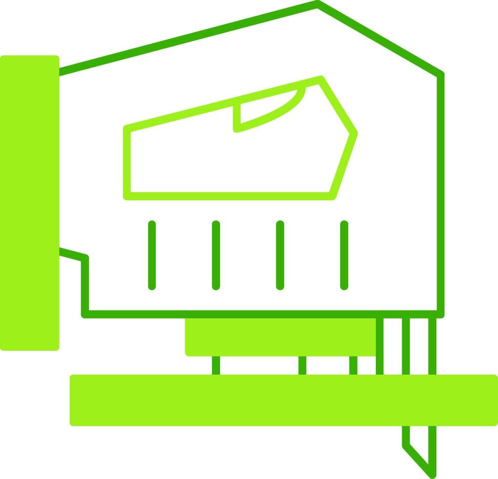 Jigsaw Green Tone Icon vector