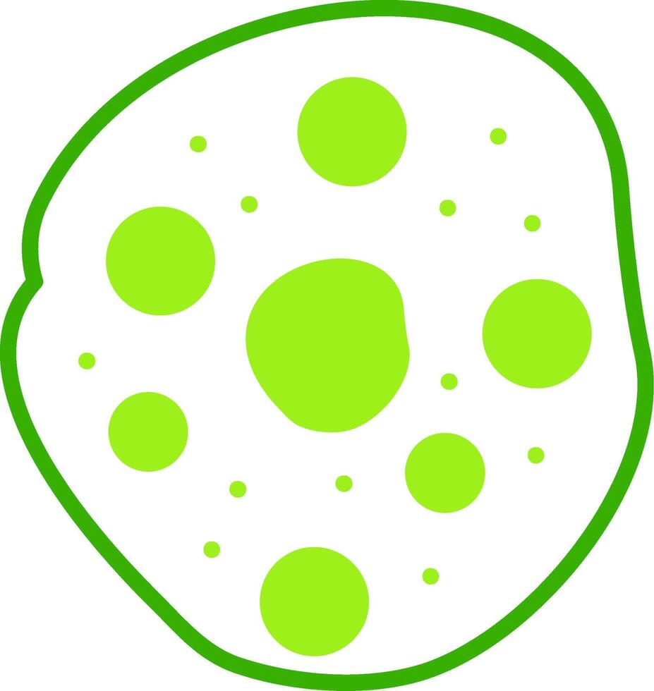 Schwann Cells Green Tone Icon vector