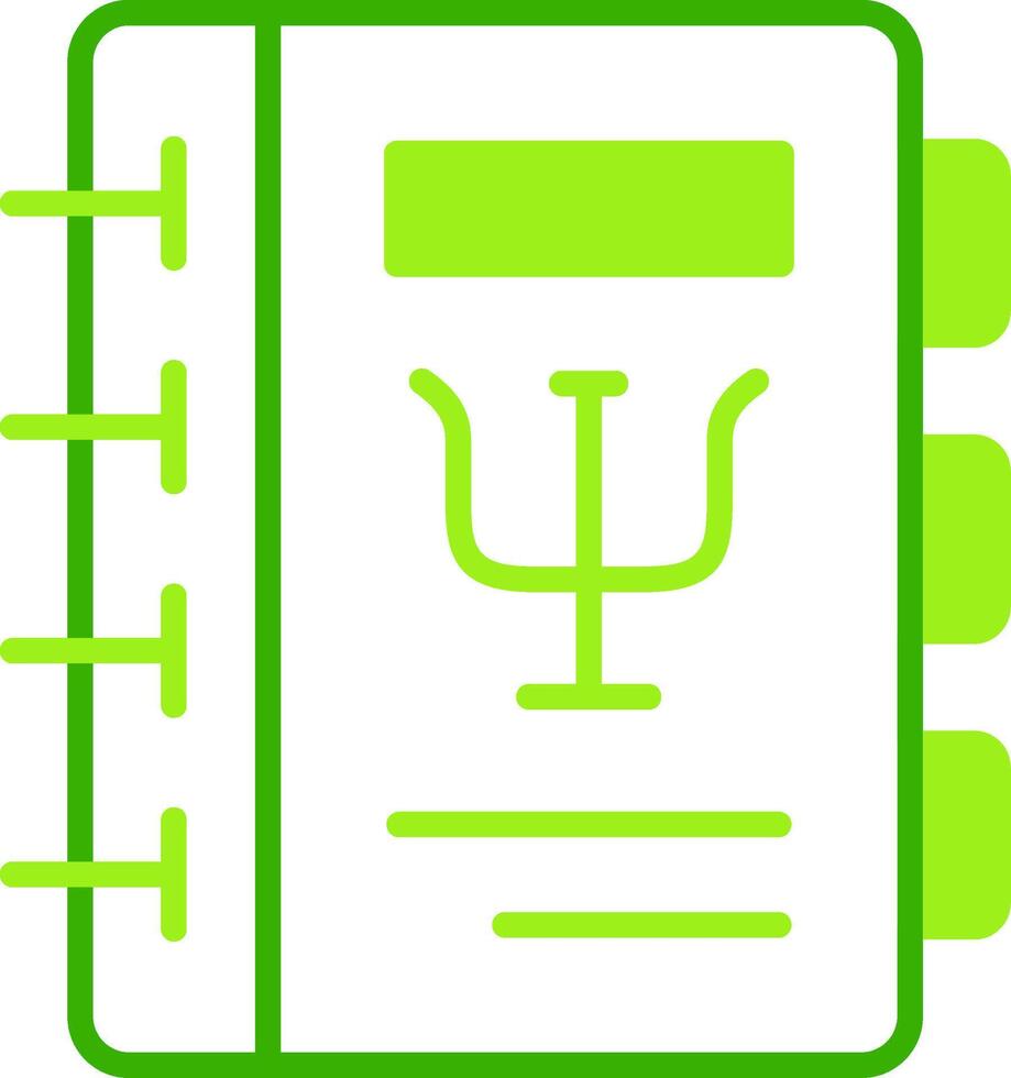 Psychology Green Tone Icon vector