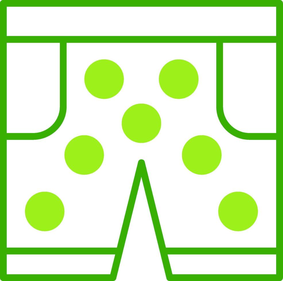 Swimming Trunks Green Tone Icon vector
