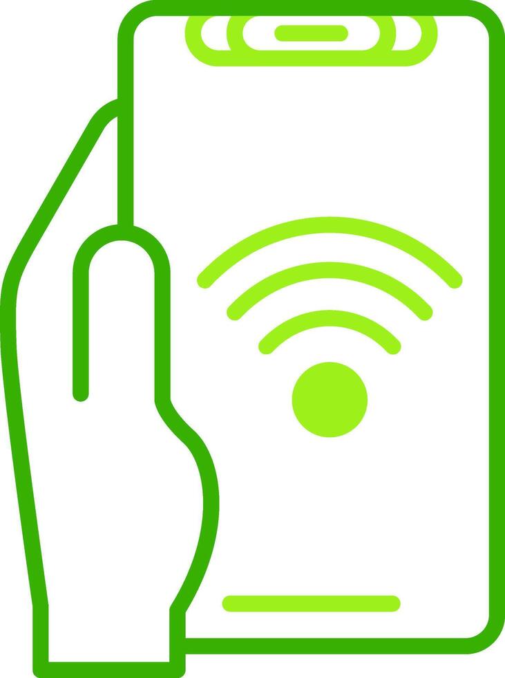 Wifi Green Tone Icon vector