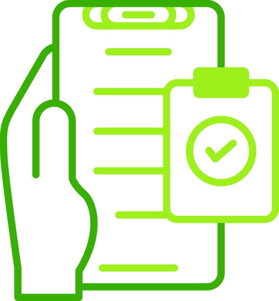 Check List Green Tone Icon vector
