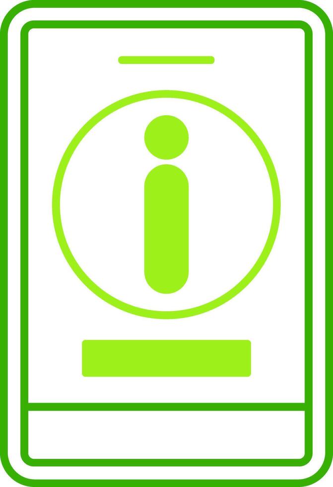 Information Green Tone Icon vector