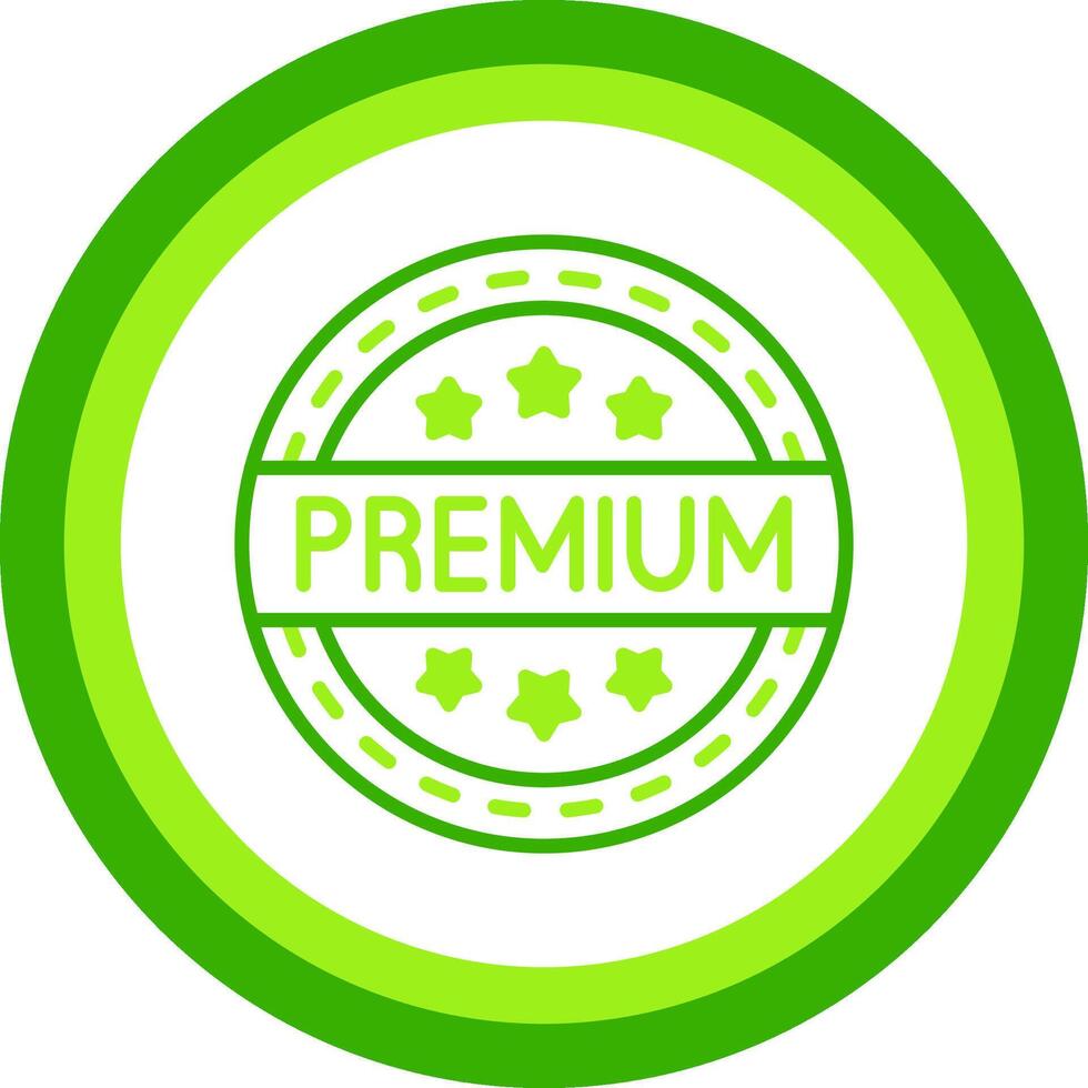 Premium Green Tone Circle Icon vector