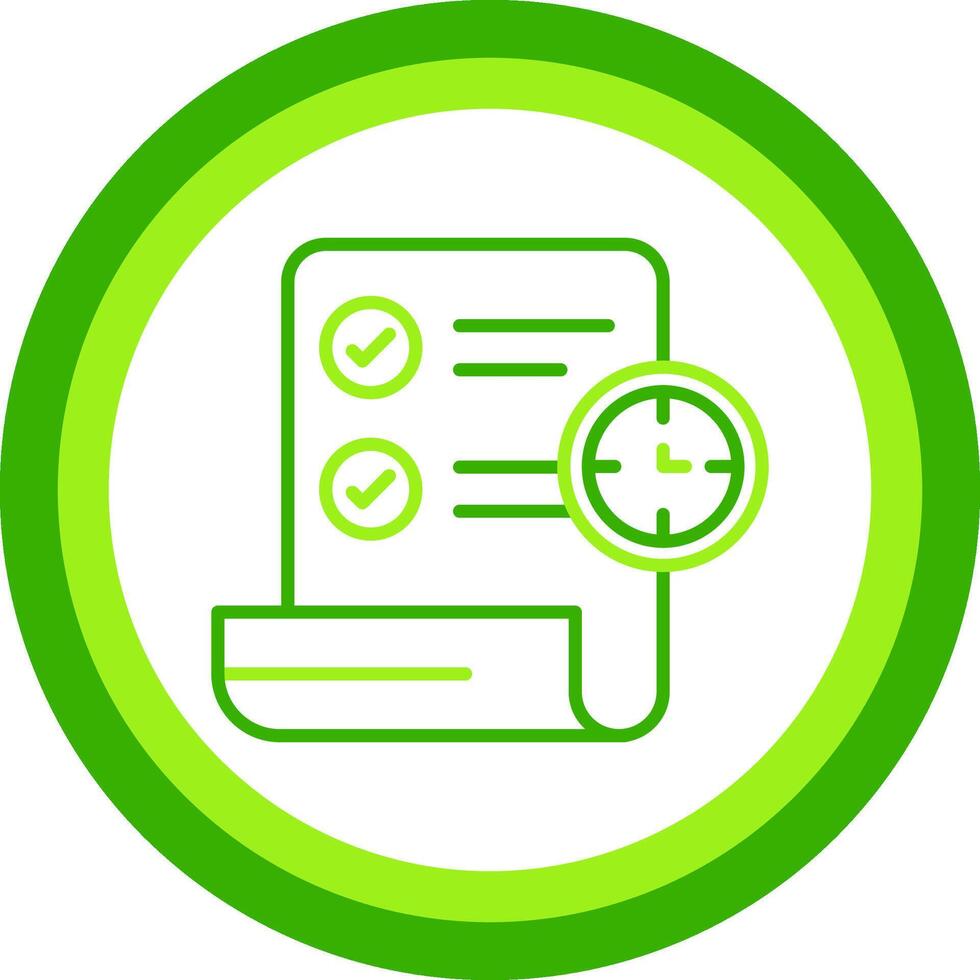 Term Green Tone Circle Icon vector