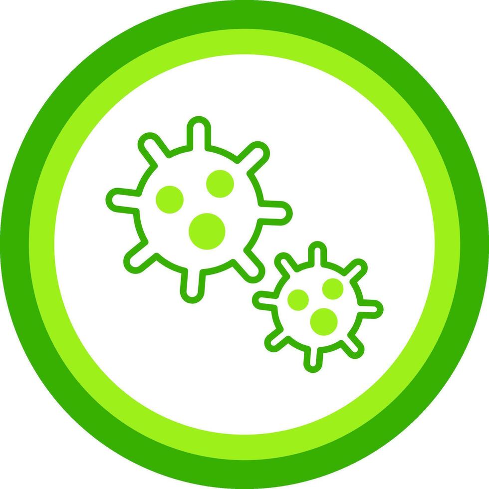 Platelet Green Tone Circle Icon vector