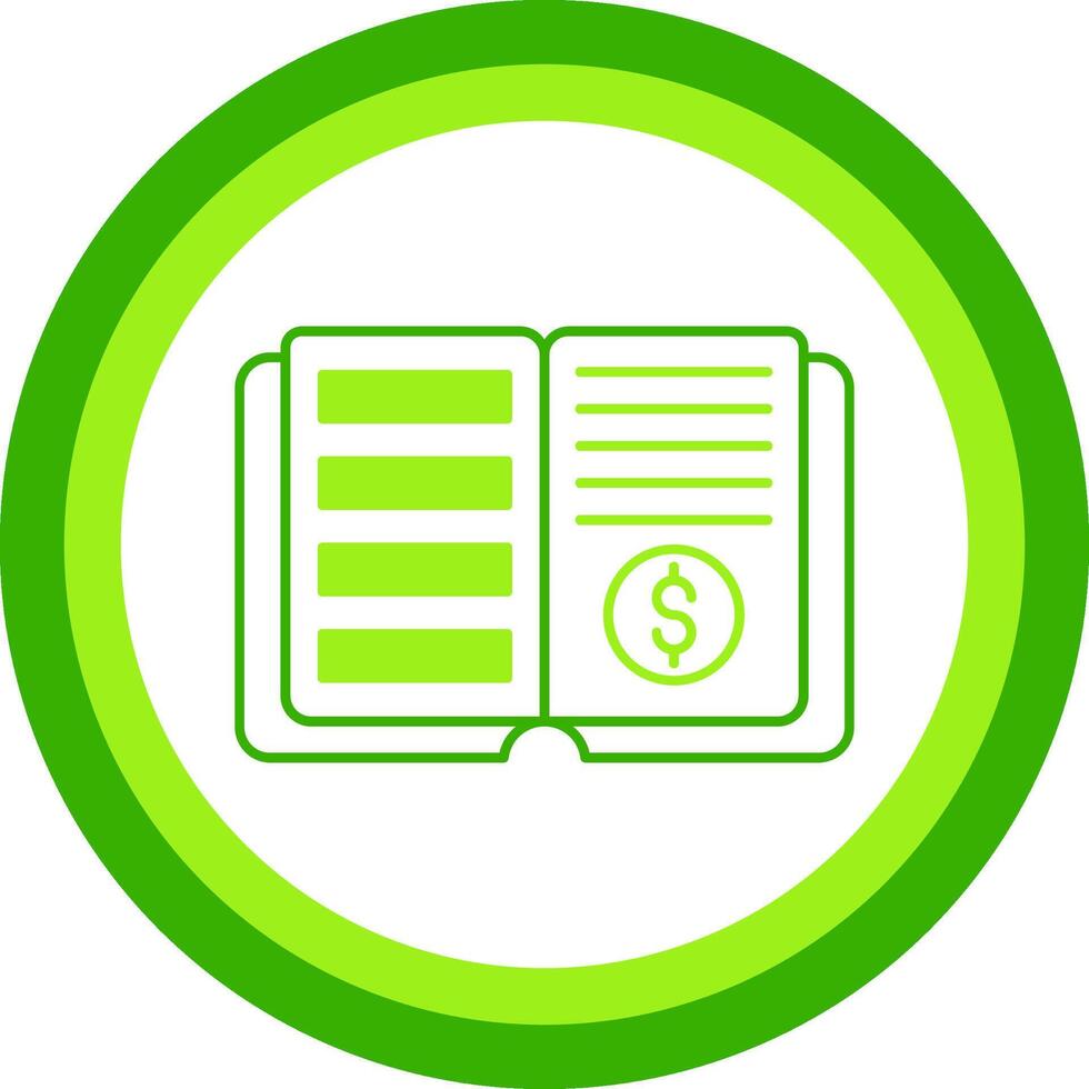 Ledger Green Tone Circle Icon vector