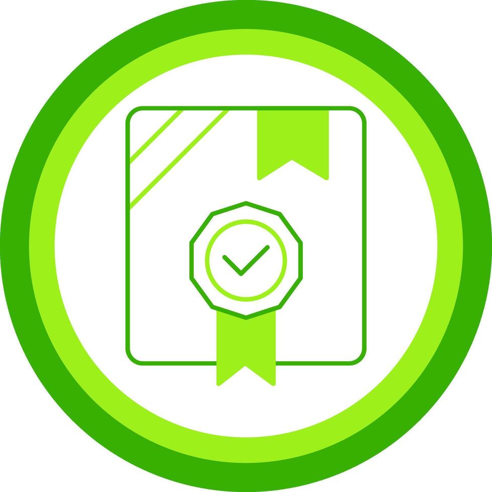 Warranty Green Tone Circle Icon vector