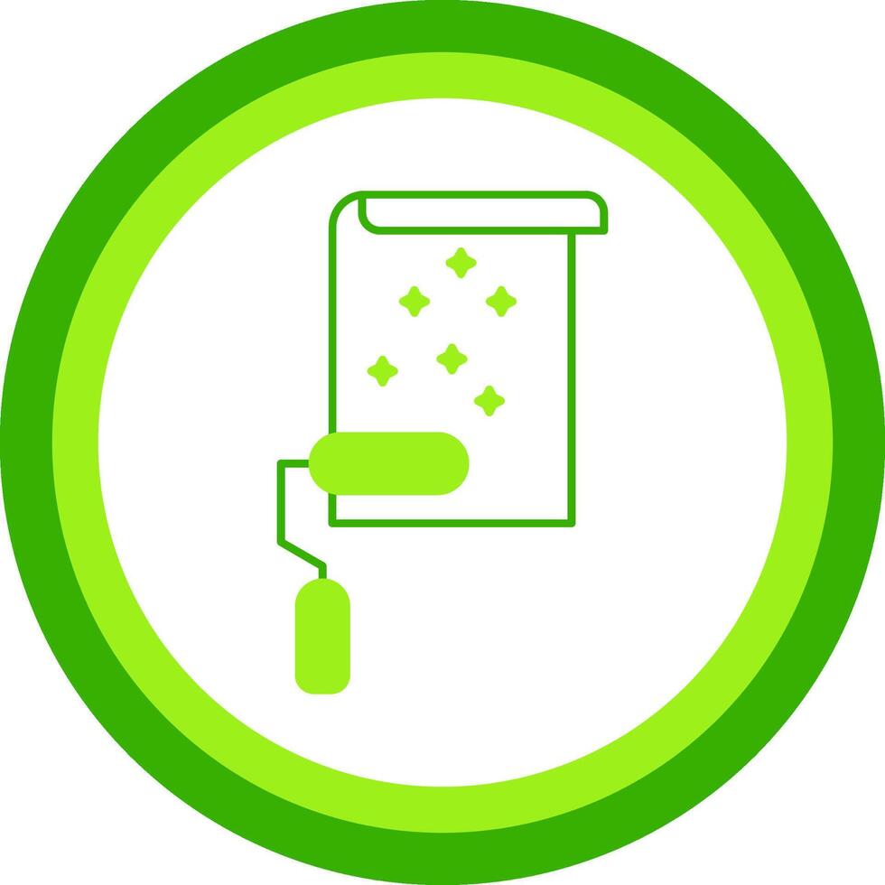 Wallpaper Green Tone Circle Icon vector