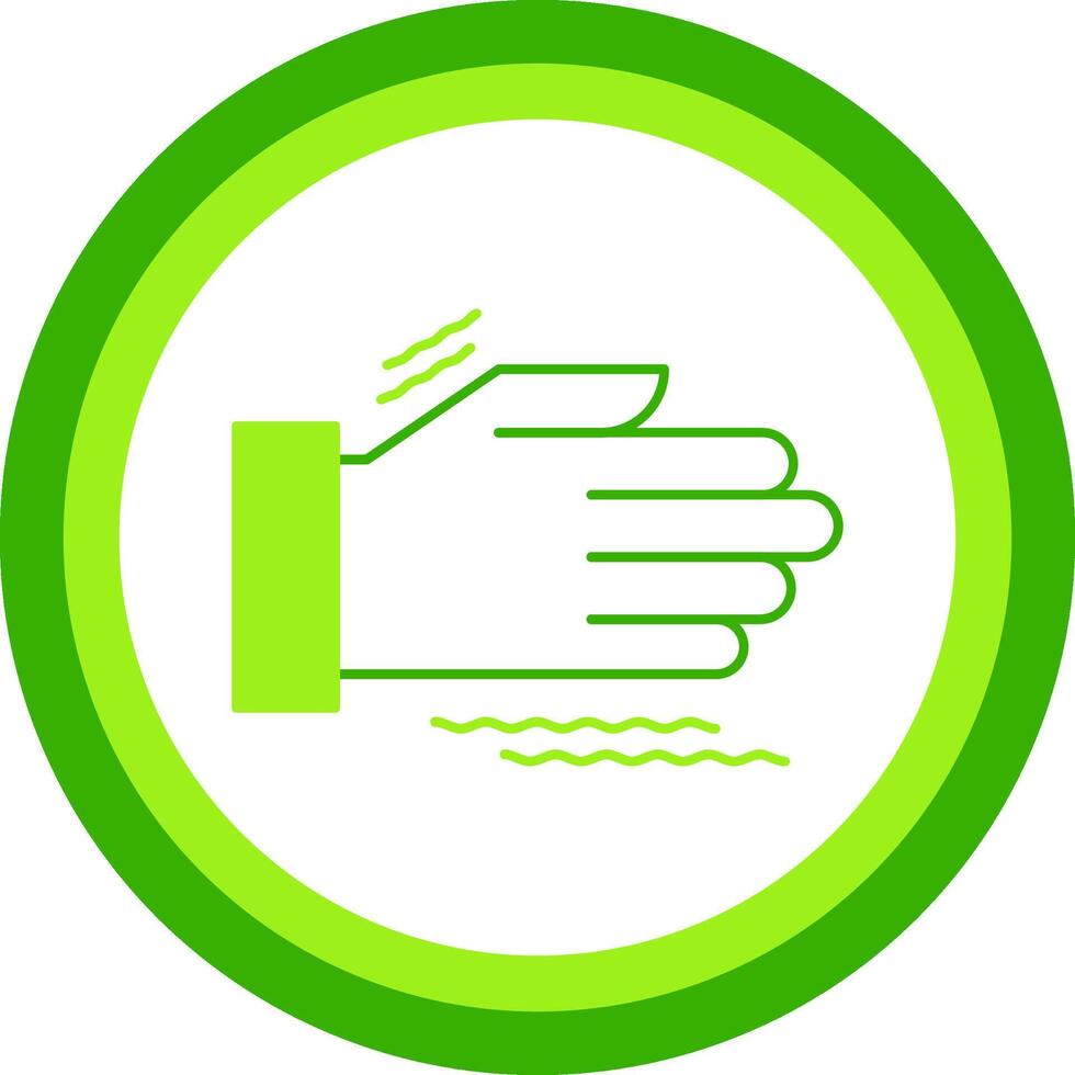 Tremor Green Tone Circle Icon vector