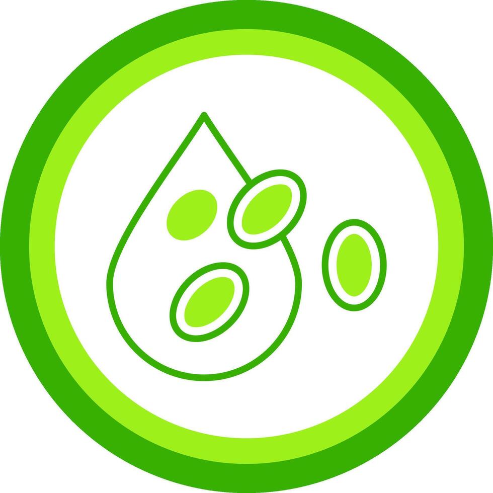 Platelet Green Tone Circle Icon vector