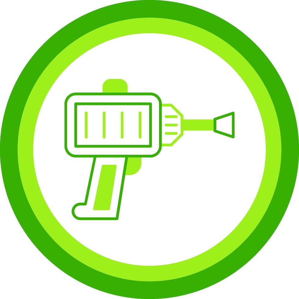 Impact Driver Green Tone Circle Icon vector