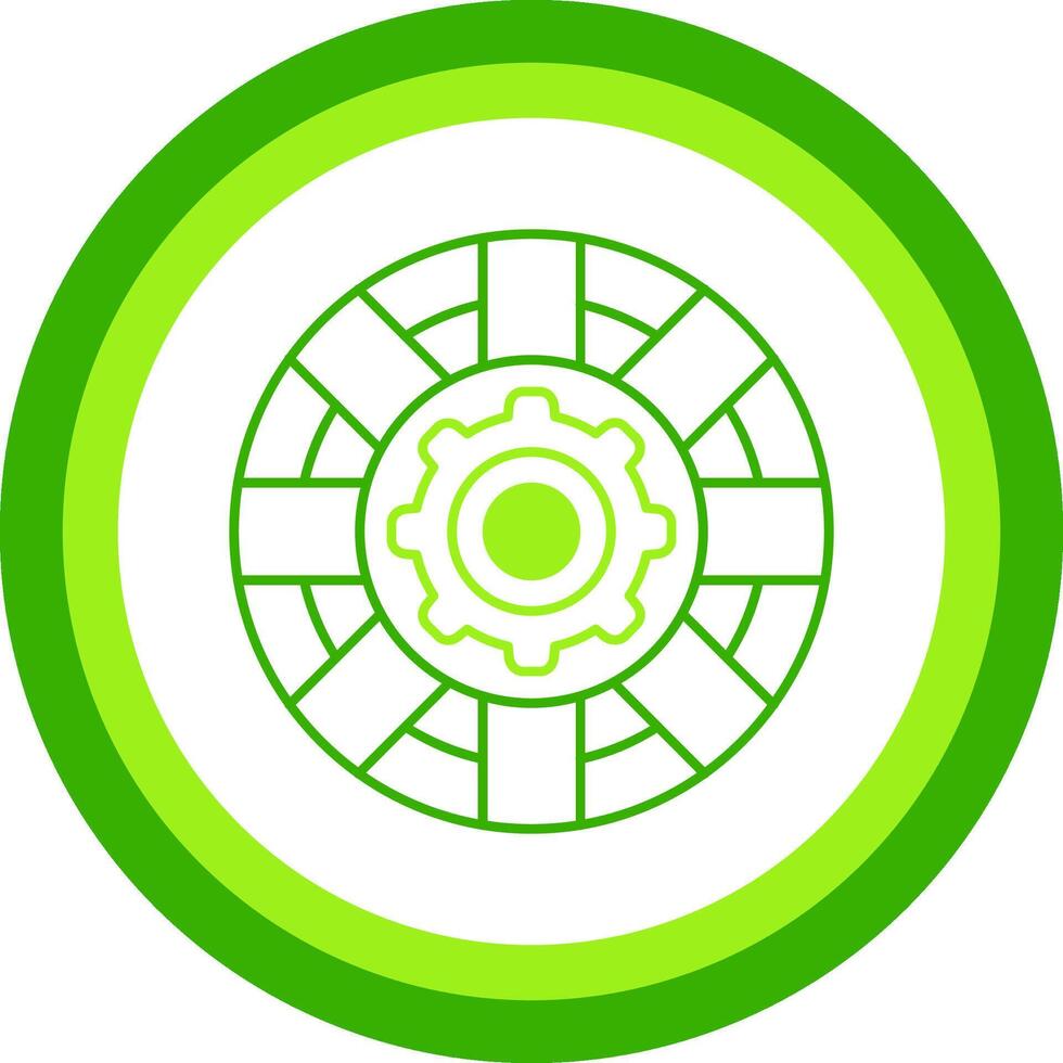 Support Green Tone Circle Icon vector
