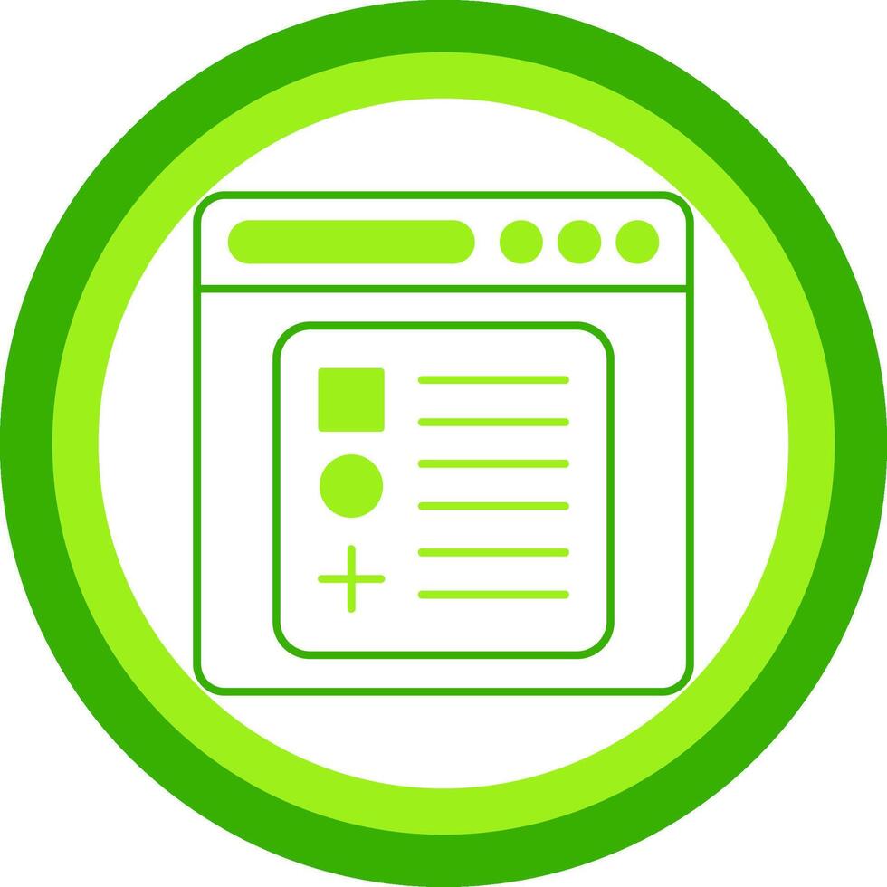 Components Green Tone Circle Icon vector