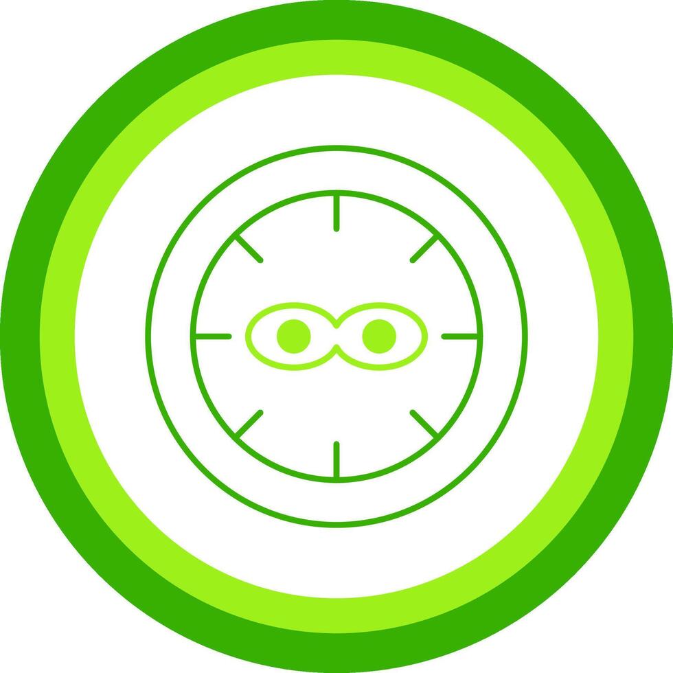 Anti Theft Green Tone Circle Icon vector
