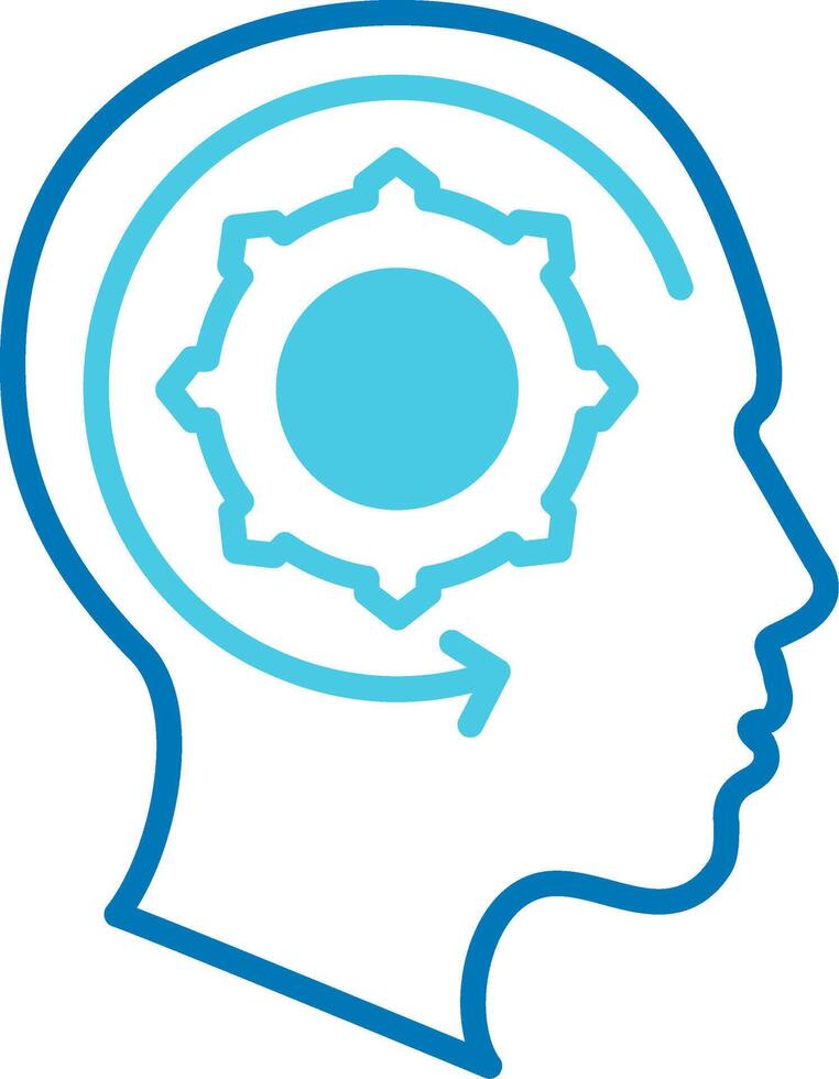 Learning Blue Tone Icon vector