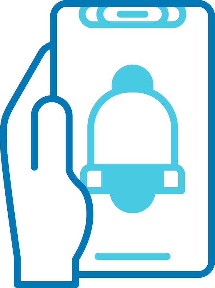 Notification Blue Tone Icon vector