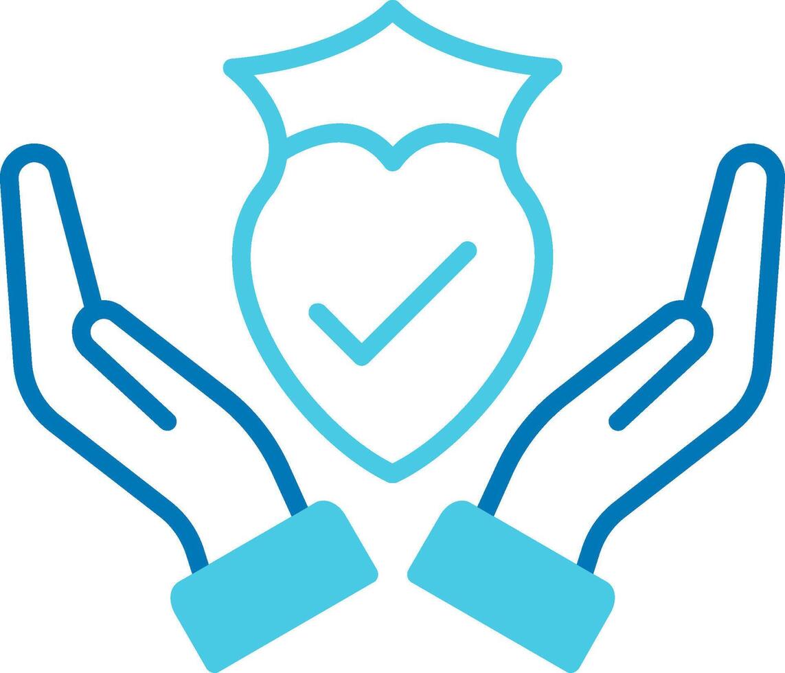 Trust Blue Tone Icon vector