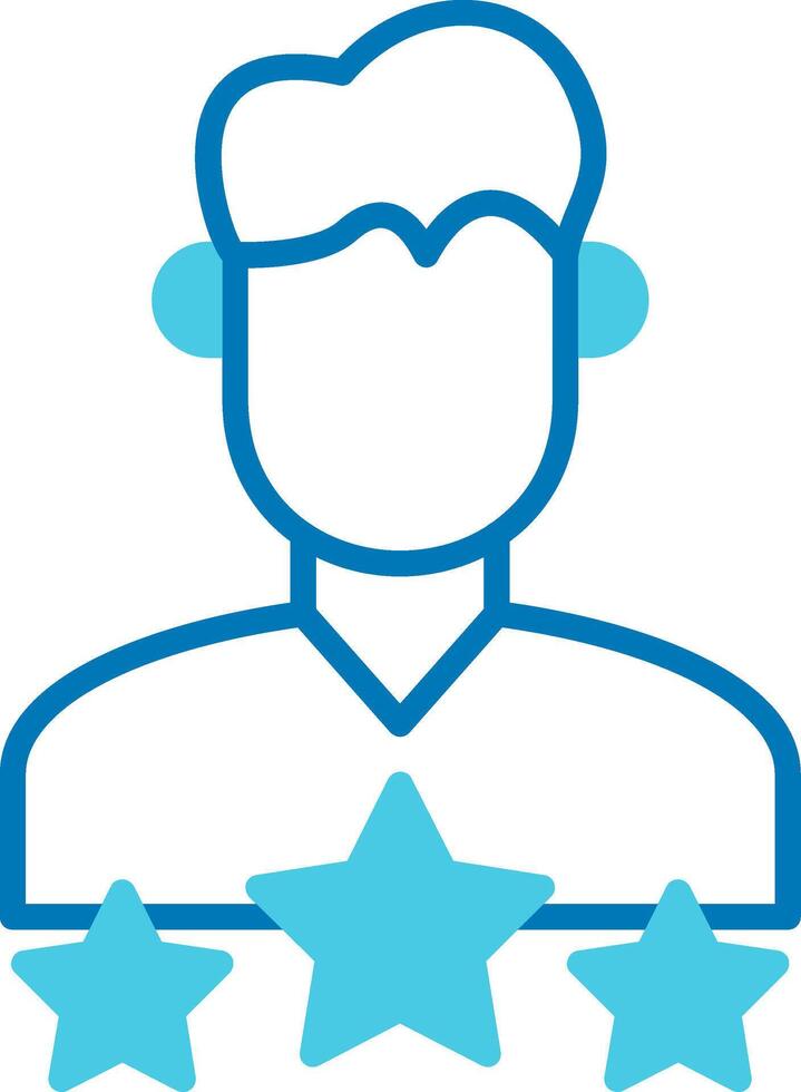 User Experience Blue Tone Icon vector