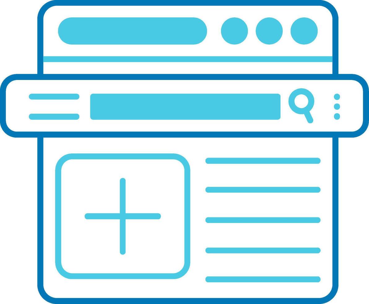 Header Blue Tone Icon vector