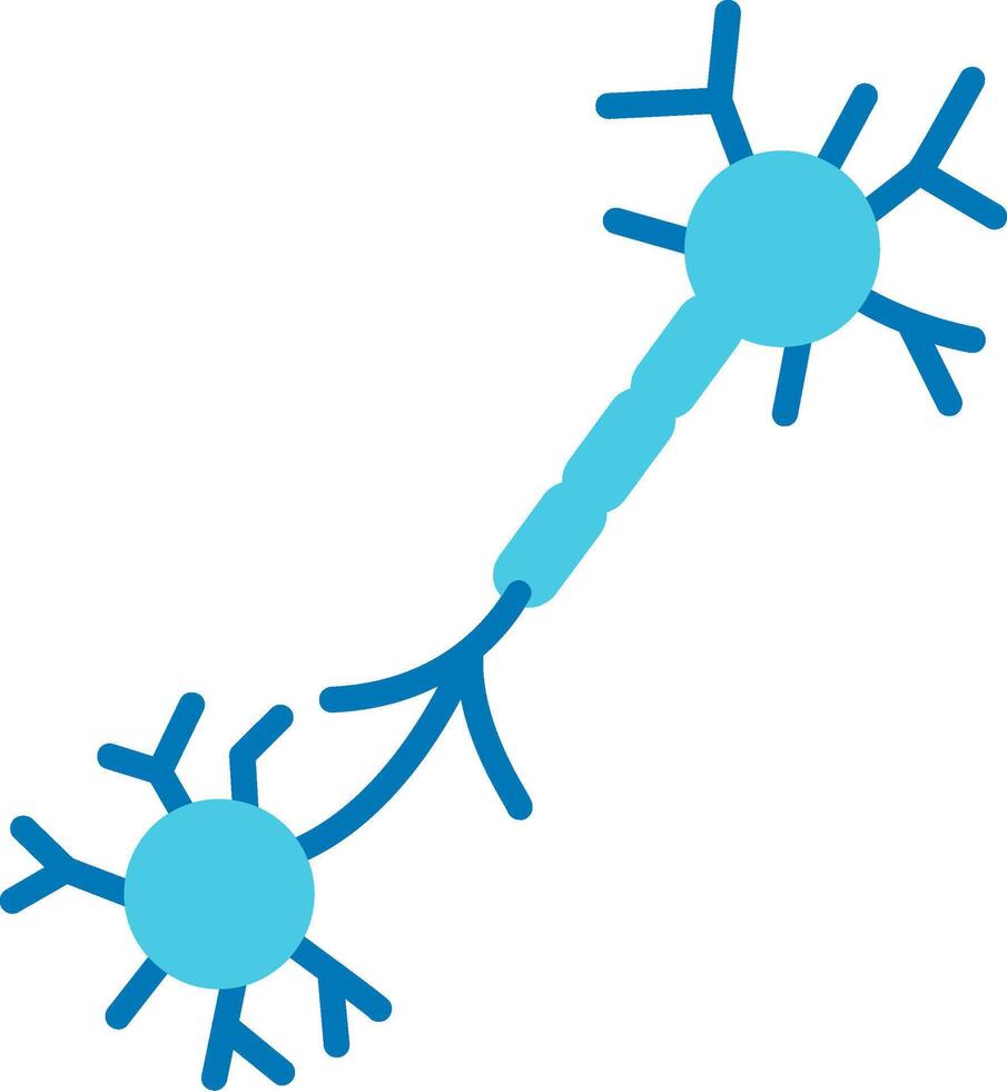 Nerve Blue Tone Icon vector