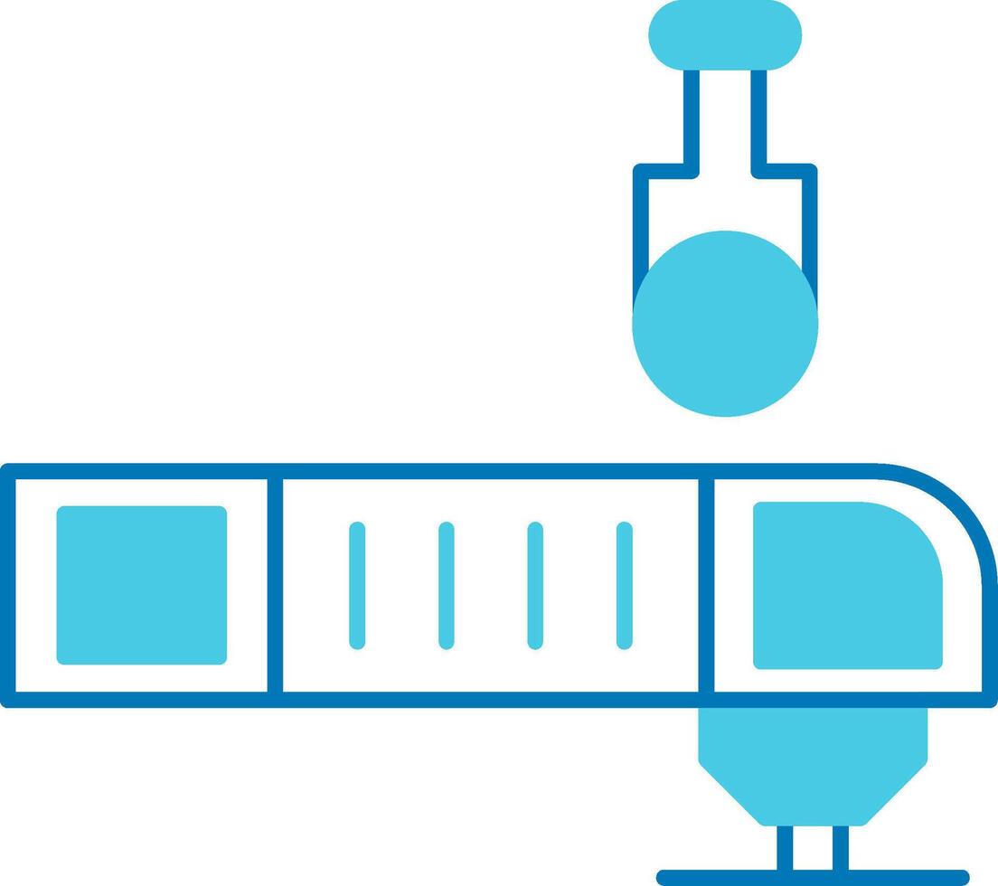 Oscillating Multi Tool Blue Tone Icon vector