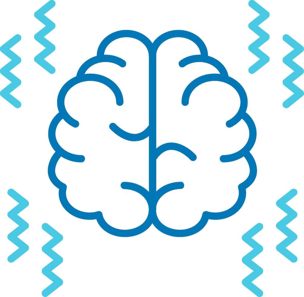 Parkinson Blue Tone Icon vector